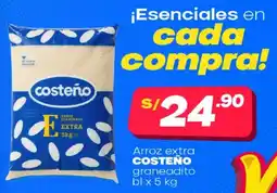 Plaza Vea Costeño arroz extra oferta