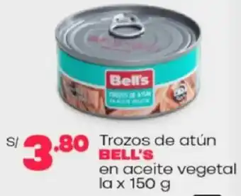 Plaza Vea Bell's trozos de atún oferta