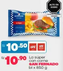 Plaza Vea San fernado la súper con carne oferta
