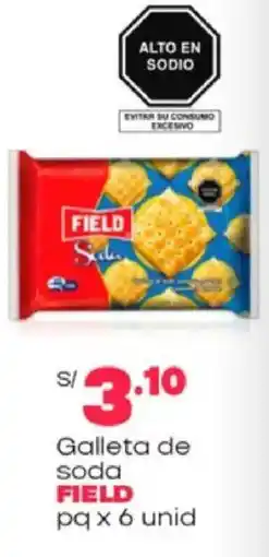 Plaza Vea Field galleta de soda oferta