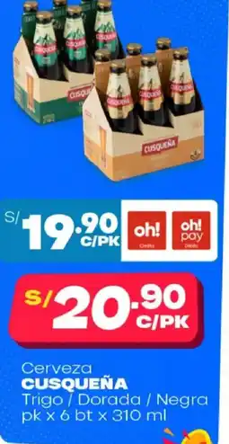 Plaza Vea Cusqueña cerveza oferta