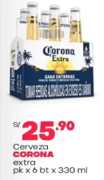 Plaza Vea Corona extra cerveza oferta