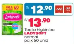 Plaza Vea Ladysoft toalla higiénica normal oferta