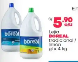 Plaza Vea Bóreal lejía tradicional/ limón oferta