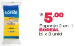 Plaza Vea Boreal esponja 2 en 1 oferta