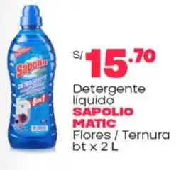 Plaza Vea Sapolio matic detergente líquido oferta