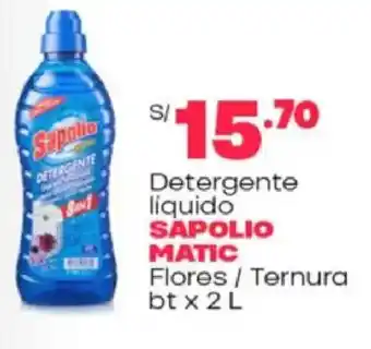 Plaza Vea Sapolio matic detergente líquido oferta