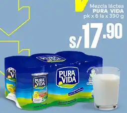 Plaza Vea Pura vida mezcla láctea oferta
