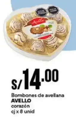 Plaza Vea Avello bombones de avellana oferta