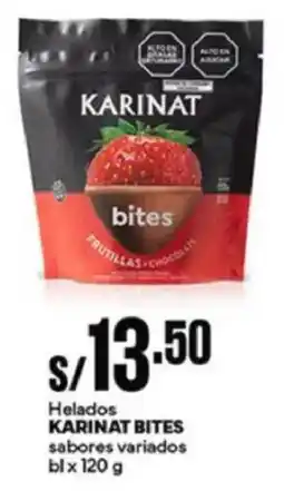 Plaza Vea Karinat bites helados sabores variados oferta