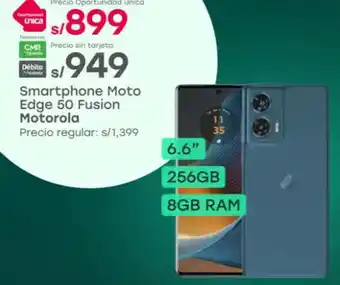 Tottus Motorola smartphone moto 6.6" oferta
