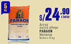 Makro Faraon arroz extra añejo naranja bolsa oferta
