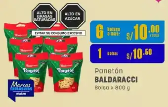 Makro Baldaracci panetón bolsa oferta