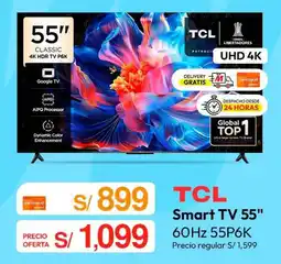 Metro Tcl smart tv 55" oferta