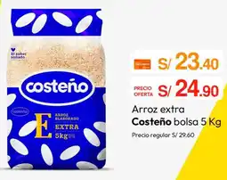 Metro Costeño arroz extra bolsa oferta