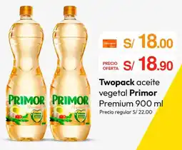 Metro Primor twopack aceite vegetal premium oferta