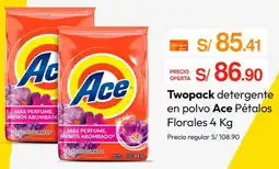 Metro Ace twopack detergente en polvo oferta