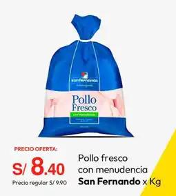Metro San fernando pollo fresco con menudencia oferta