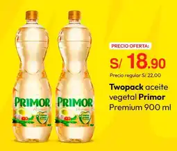Metro Primor twopack aceite vegetal premium oferta