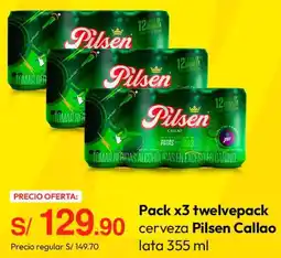 Metro Pilsen callao twelvepack cerveza lata oferta