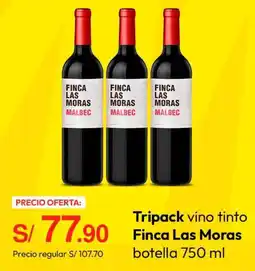Metro Finca las moras tripack vino tinto oferta