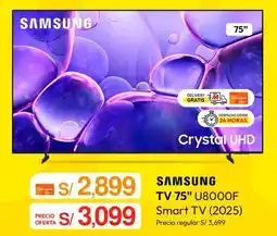 Metro Samsung smart tv 75" oferta