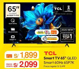 Metro Tcl smart tv 65" oferta