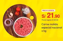 Metro Carne molida especial nacional oferta