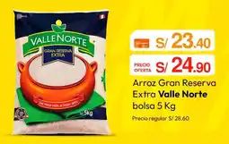 Metro Valle norte arroz gran reserva extra bolsa oferta