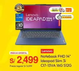 Metro Lenovo notebook fhd 14" oferta