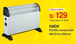 Metro Nex estufa convección eléctrica blanco oferta
