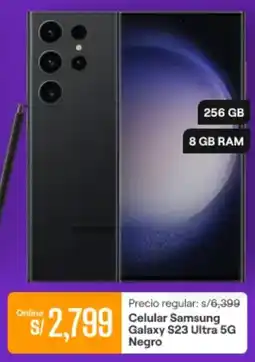Promart samsung galaxy S23 celular ultra 5g negro oferta