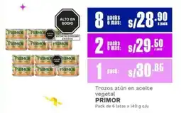 Makro Primor trozos atún en aceite vegetal oferta