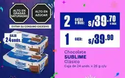 Makro Sublime Clásico chocolate oferta