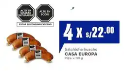 Makro Casa europa salchicha huacho oferta