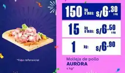 Makro Aurora molleja de pollo oferta