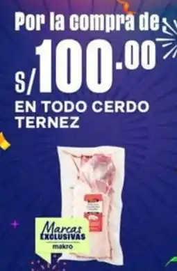 Makro En todo cerdo ternez oferta