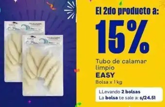 Makro Easy tubo de calamar limpio oferta