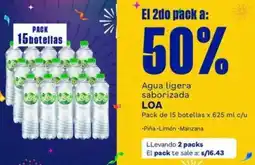 Makro Loa agua ligera saborizada oferta