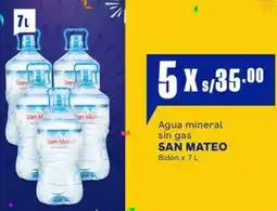 Makro San mateo agua mineral sin gas oferta