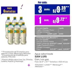 Makro San luis agua saborizada oferta