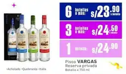 Makro Vargas pisco reserva privada oferta