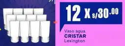 Makro Cristar vaso agua lexington oferta