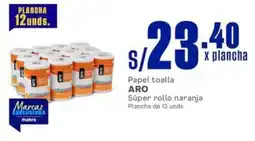 Makro Aro papel toalla súper rollo naranja oferta