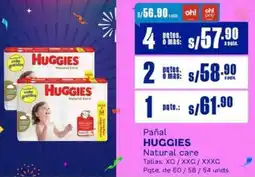 Makro Huggies pañal natural care oferta