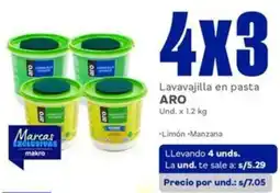 Makro Aro lavavajilla en pasta oferta