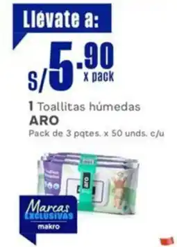 Makro Aro 1 toallitas húmedas oferta