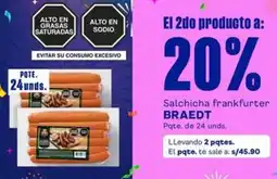 Makro Braedt salchicha frankfurter oferta