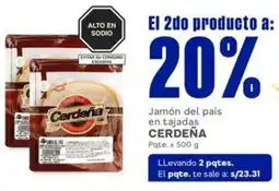 Makro Cerdeña jamón del país en tajadas oferta