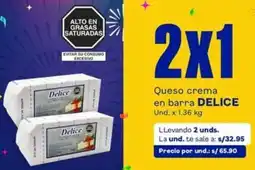 Makro Delice queso crema en barra oferta
